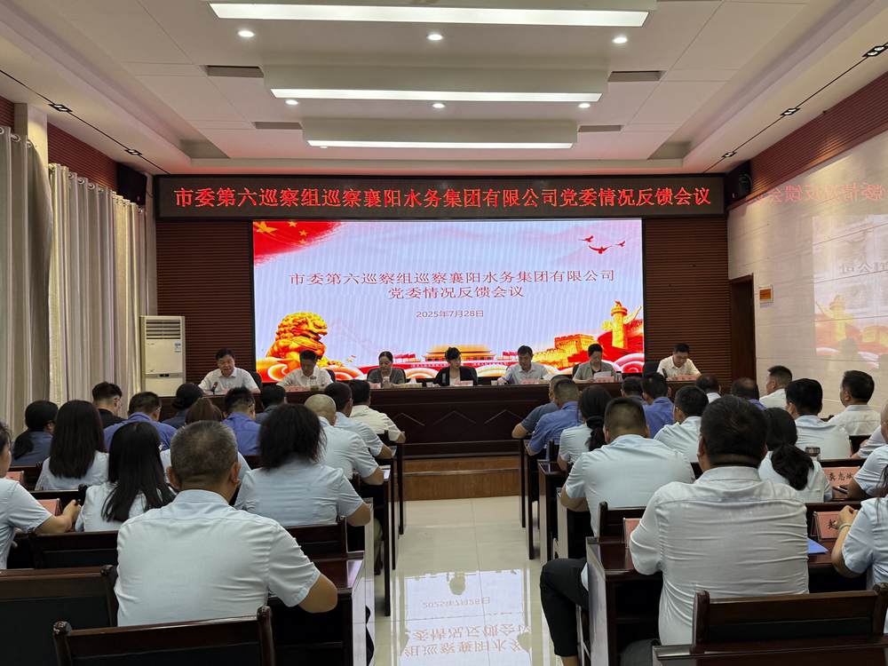市委第六巡察組向襄陽(yáng)水務(wù)集團(tuán)有限公司黨委反饋巡察情況